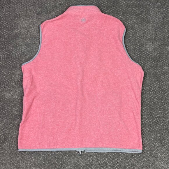 Peter Millar Thermal Micro Fleece Vest Men's XL Cape Red Full Zip Golf hiking - Picture 4 of 11